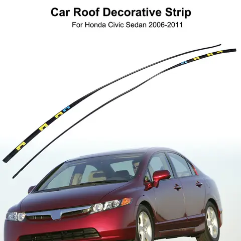 Automobile Decorative Strip For Honda Civic Sedan 2006 2007 2008 2009 2010 2011 Car Left Right Molding Decorate Rubber Trim
