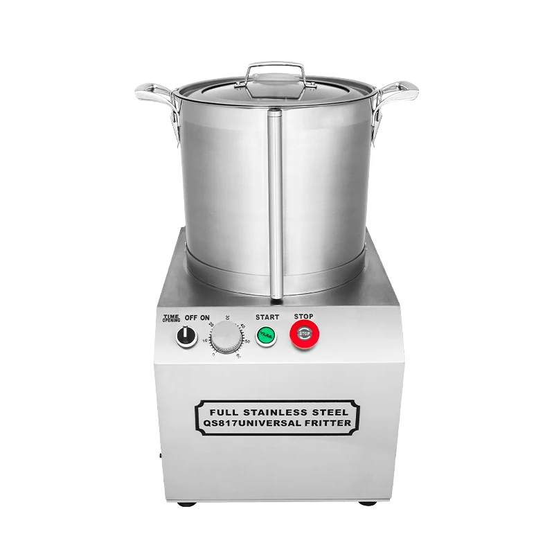 Commerciële 15L Voedselsnijder Groente Pinda Capsicum Groentesnijmachine voor Fruitverwerkingsinstallatie