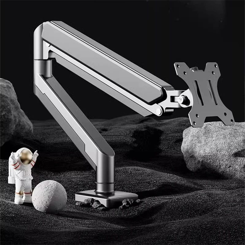 

Universal Desk Monitor Stand Adjustable Single Arm Mount for 32 Inch 19.8 lbs Computer Screens