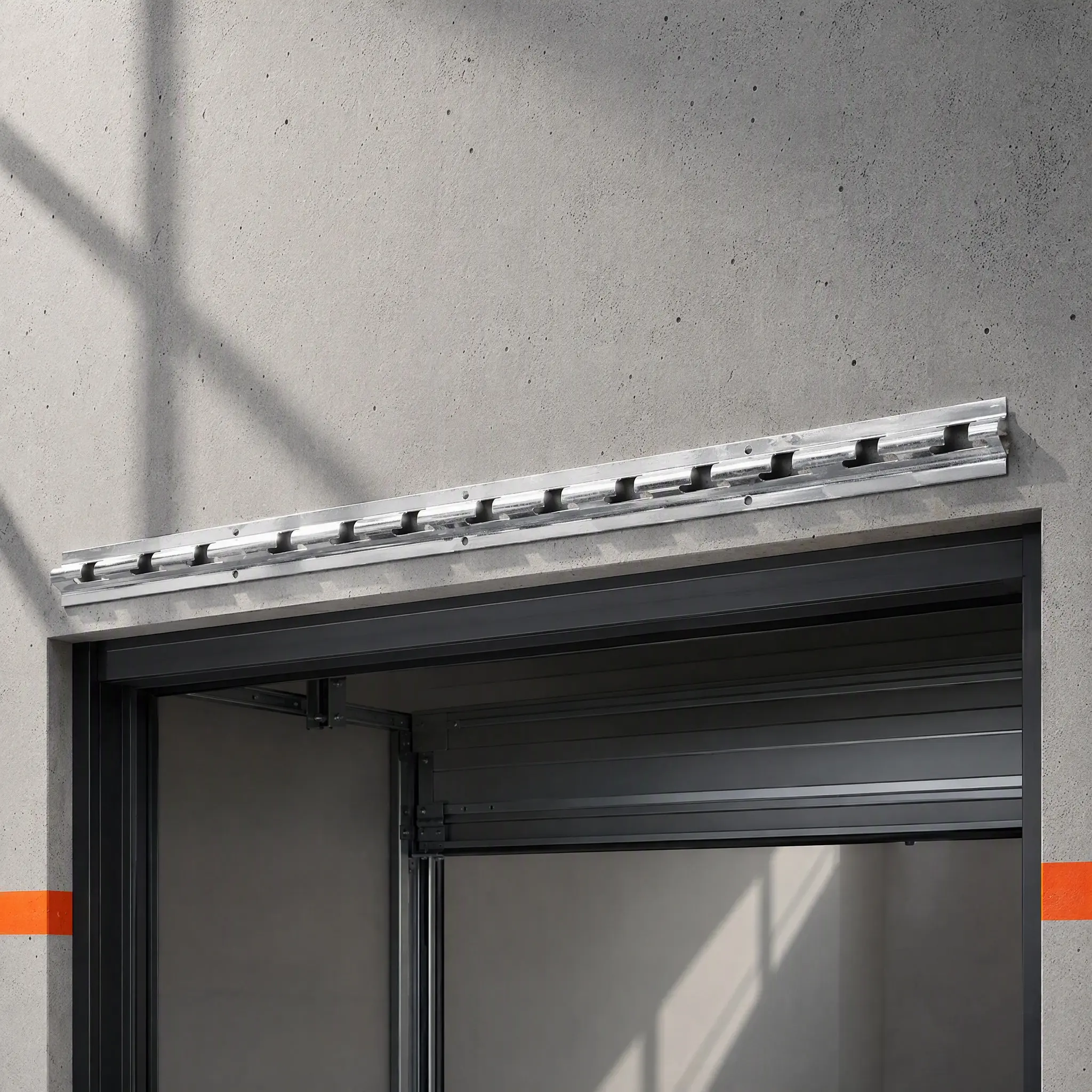 Galvanized Bone Door Curtain Hardware Self-Absorbing Bracket Stable Track Clips for Vinyl Strip Curtains