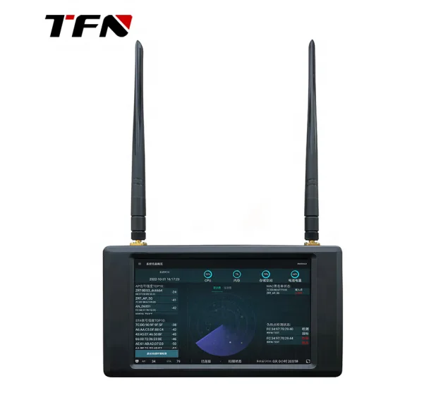 جهاز اختبار WIFI الرقمي المحمول TFN CWF3 يدعم بروتوكولات 802.11a/b/g/n/ac/ax محلل الإشارة اللاسلكية للسلامة البيئية