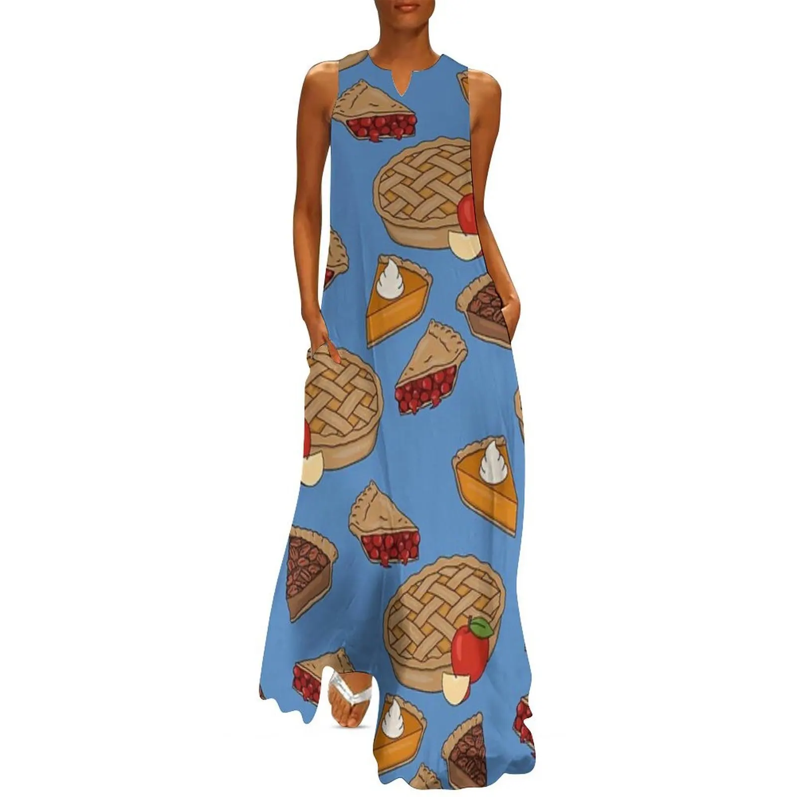 

Thanksgiving Pies - Pecan Cherry Apple Holiday Dessert Long Dress sexy dress african dresses for woman dress party night