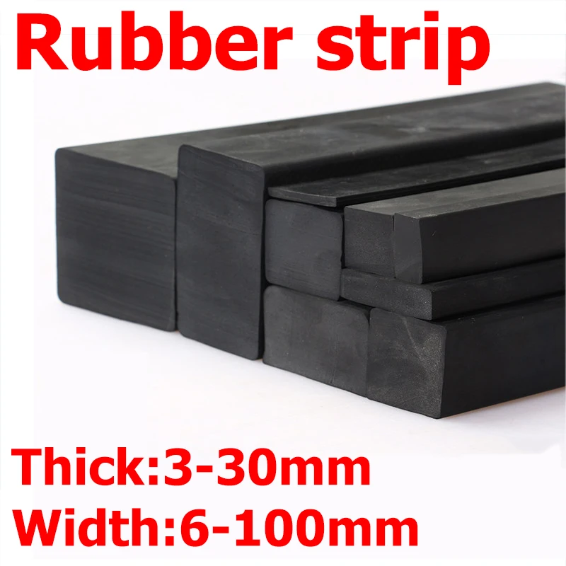 1/5Meter EPM Solid Rubber Seal Strip Rubber Sheet Rolls Solid Rubber Seal Strips DIY Gasket Sealing Padding Reduce Vibration Mat