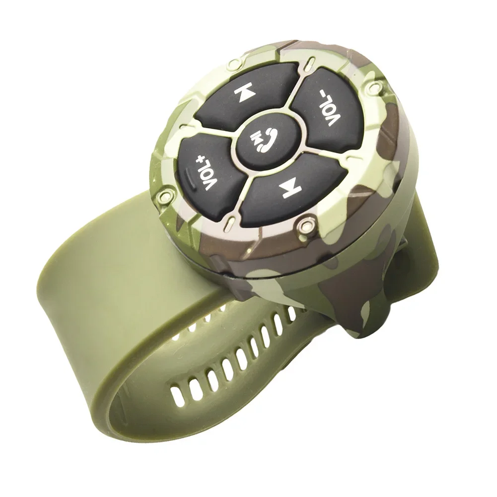 

Green Waterproof Wireless Remote Button BT Media Controller Car Helmet Earphone Auto Audio Radio Control