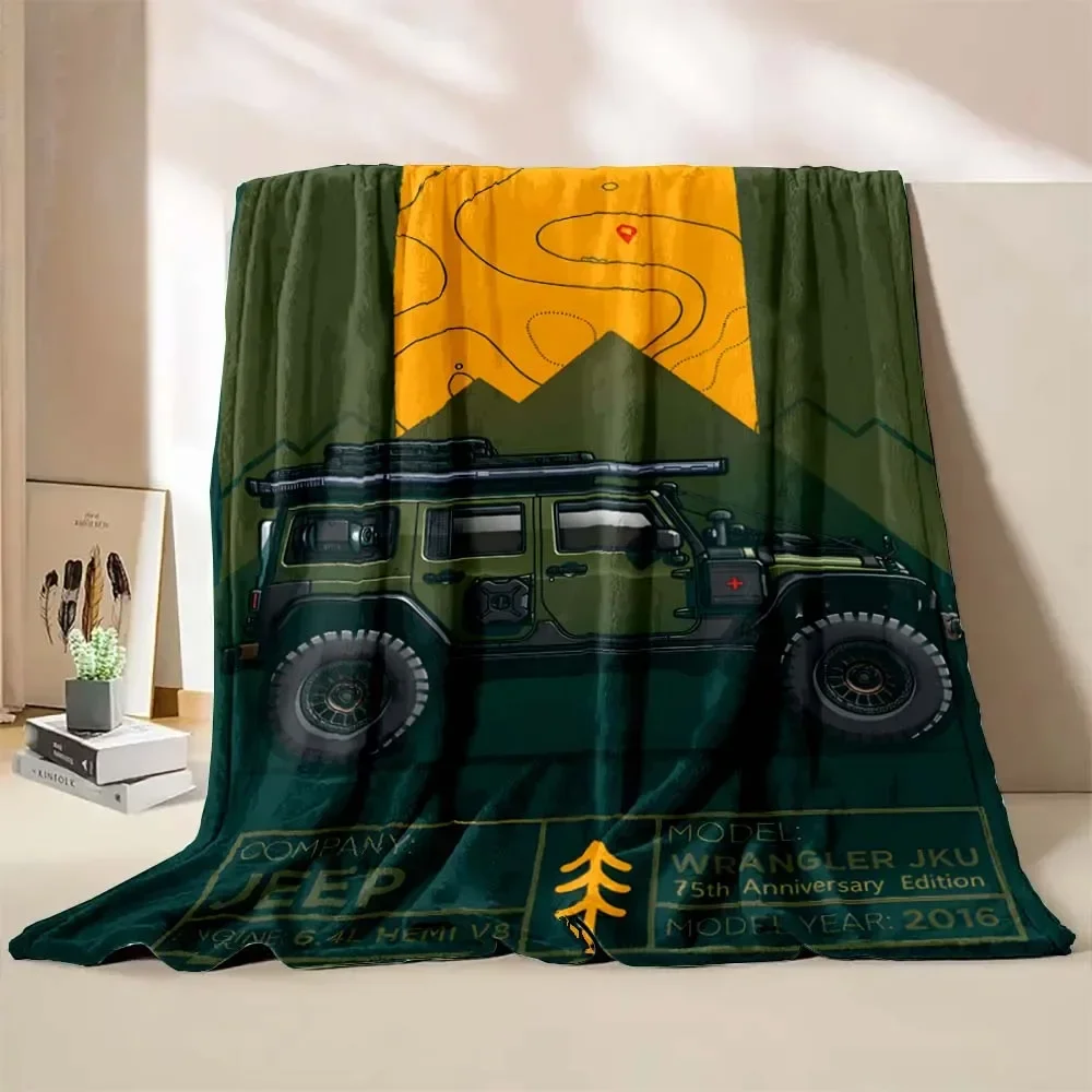 

6-размерное автомобильное одеяло с принтом для бездорожья и кемпинга на автофургоне, теплое, мягкое и удобное, домашнее, для путешествий, уличное одеяло, покрывало для дивана, постельное белье, одеяло