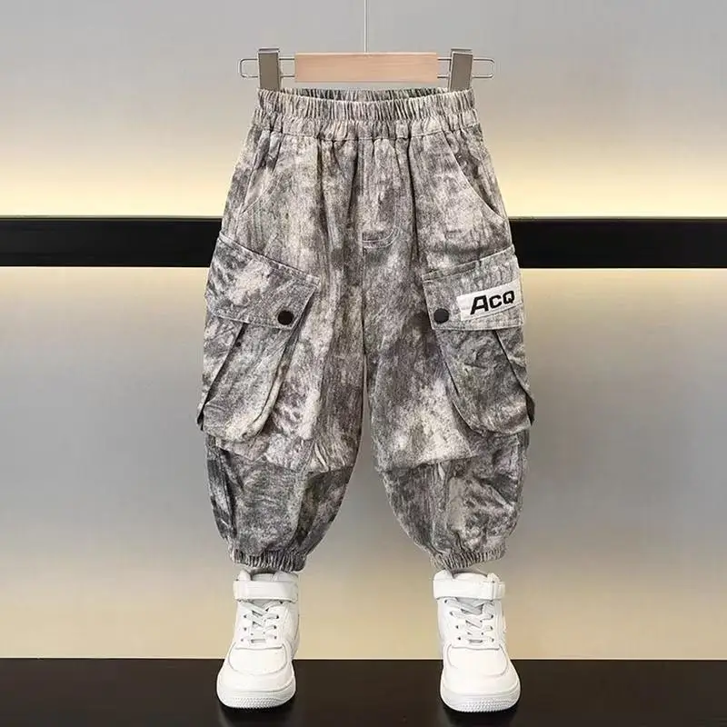 

Male Child labor Pants 2025 New Style stylish Children's Casual Children's Versatile Camouflage Pants