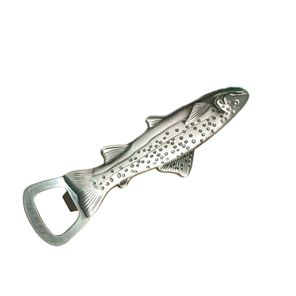 13*7cm Fishing Accessory Trout Decoration Multi-function Tool Refrigerator Decor Whimsical Kitchen Accessory Beer Opener