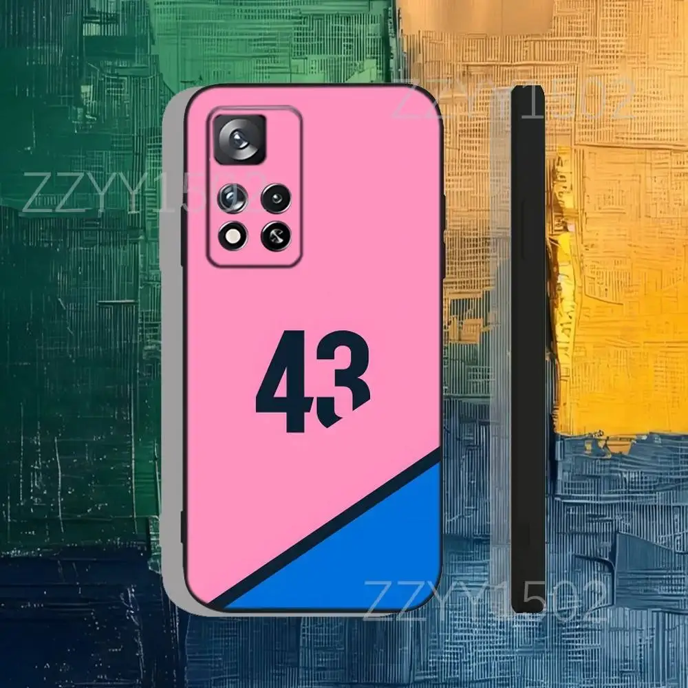 حافظة هاتف F1 Argentina F-FrancoS 43 لهاتف سامسونج S25، S24، Ultra، S20، S30، Plus، S22، S23، Ultra، Plus، 5G سيليكون أسود ناعم #2