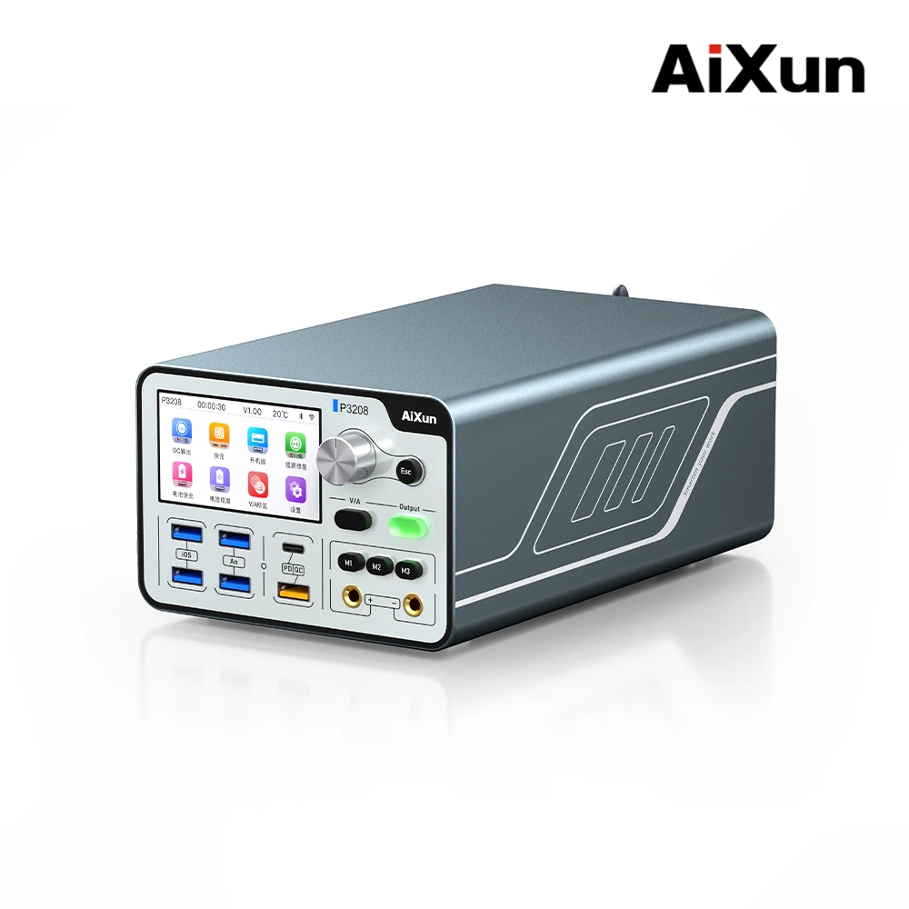

Импульсный блок питания Aixun P3208 Smart с регулировкой напряжения, 320 Вт, высокая мощность, для ремонта мобильных телефонов серий iPhone 7/8/X/11/12/13/14