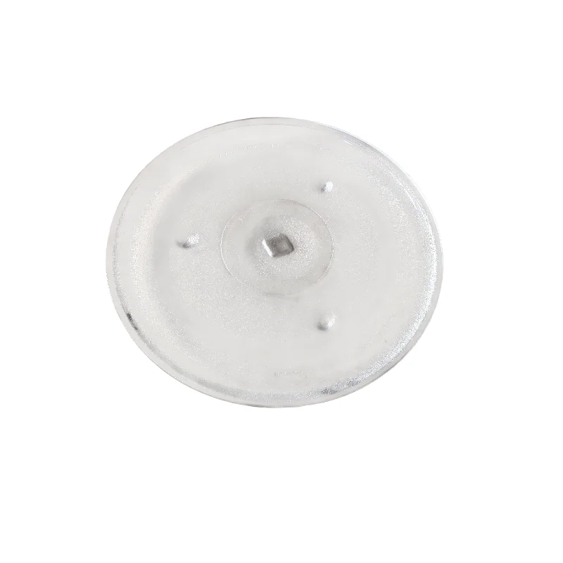 Microwave Oven Parts Glasses Plate With Central Square Hole 32cm Rotary Dishes