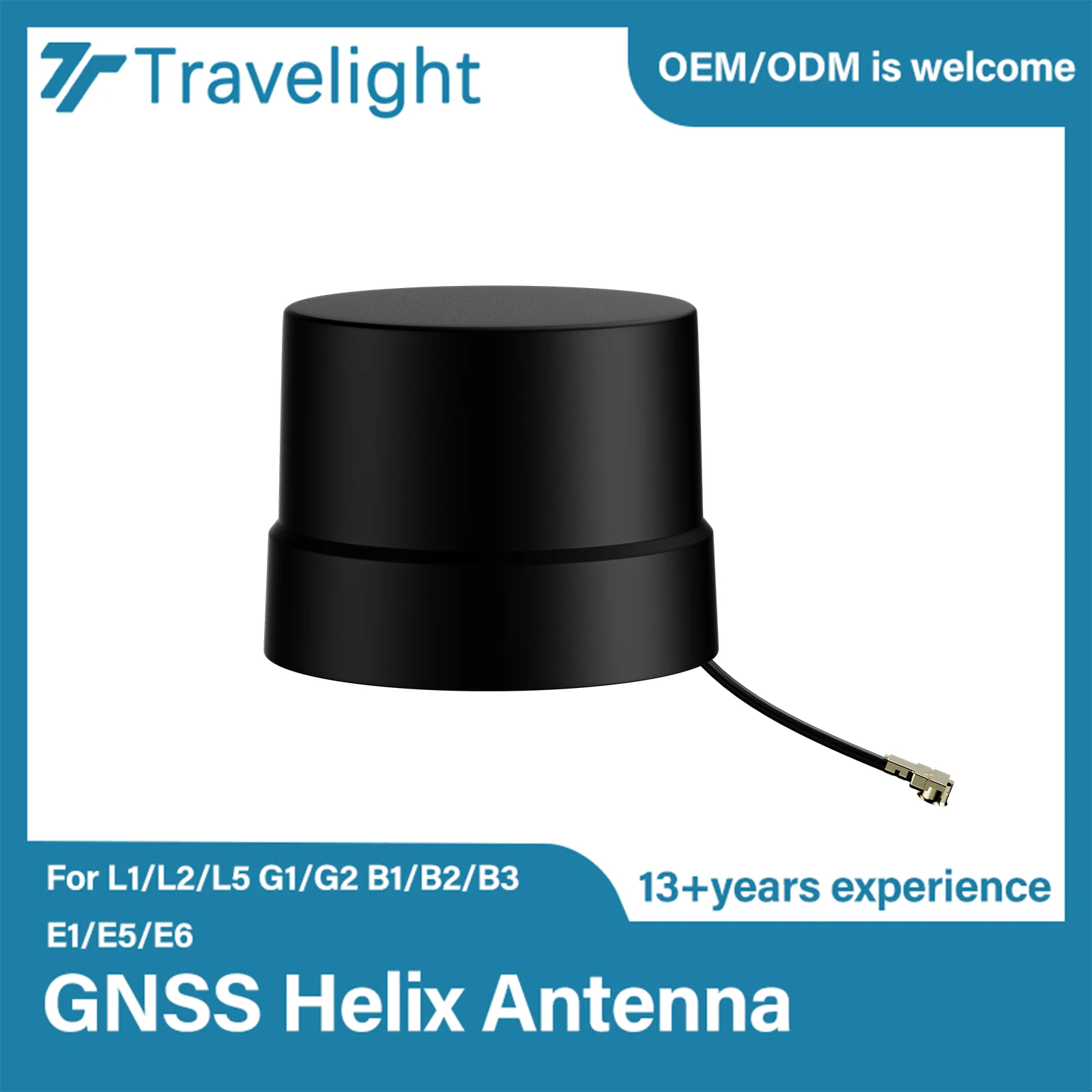 Fullband Quadrifilar Helix GNSS Antenna Multi-Band L1 L2 L5 E6 High Gain 28dB Active Gnss RTK antenna for UAV Drone