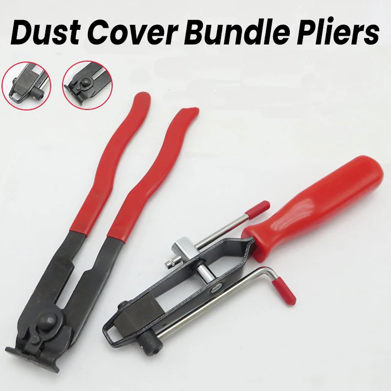 Dust Cover Tube Bundle Plier Dismantling Pliers Tool Car CV Joint Boot Clamp Banding Crimper Automotive Tool