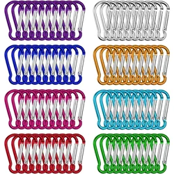 2/5/10/15PCS Spring Clasp Hook Aluminum Alloy Carabiner Spring Snap Clip Hooks Keychain Climbing Carabiner For Key Camping Tools