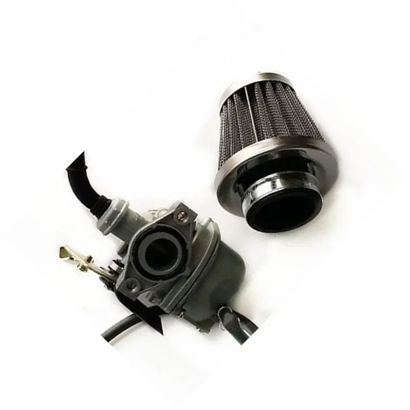Motorcycle Carburetor PZ19 19mm Set with Air Filter for 50-125cc Universal ATV Off-road Dirt Pit Bike Motocross