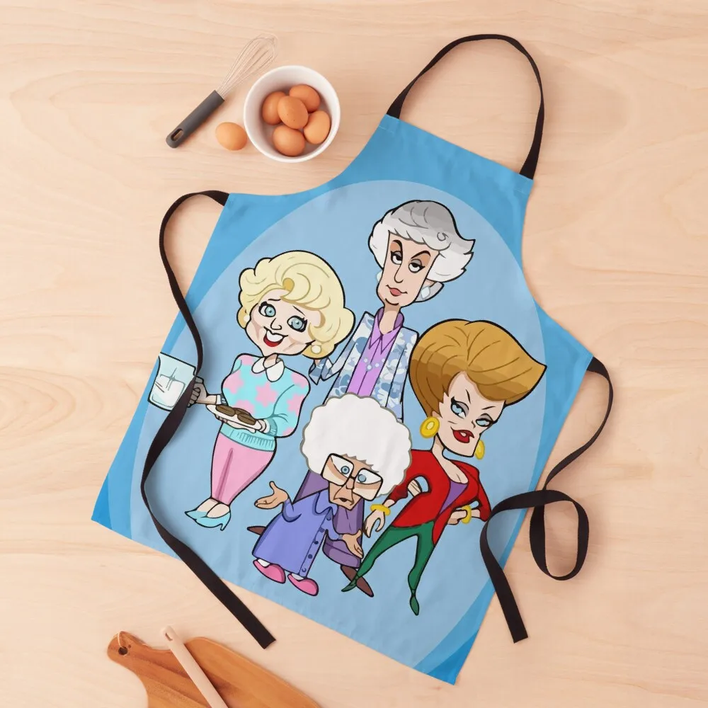 

The Golden Girls - Caricature Apron Woman Work Apron Hairdressing Hairdresser Accessories