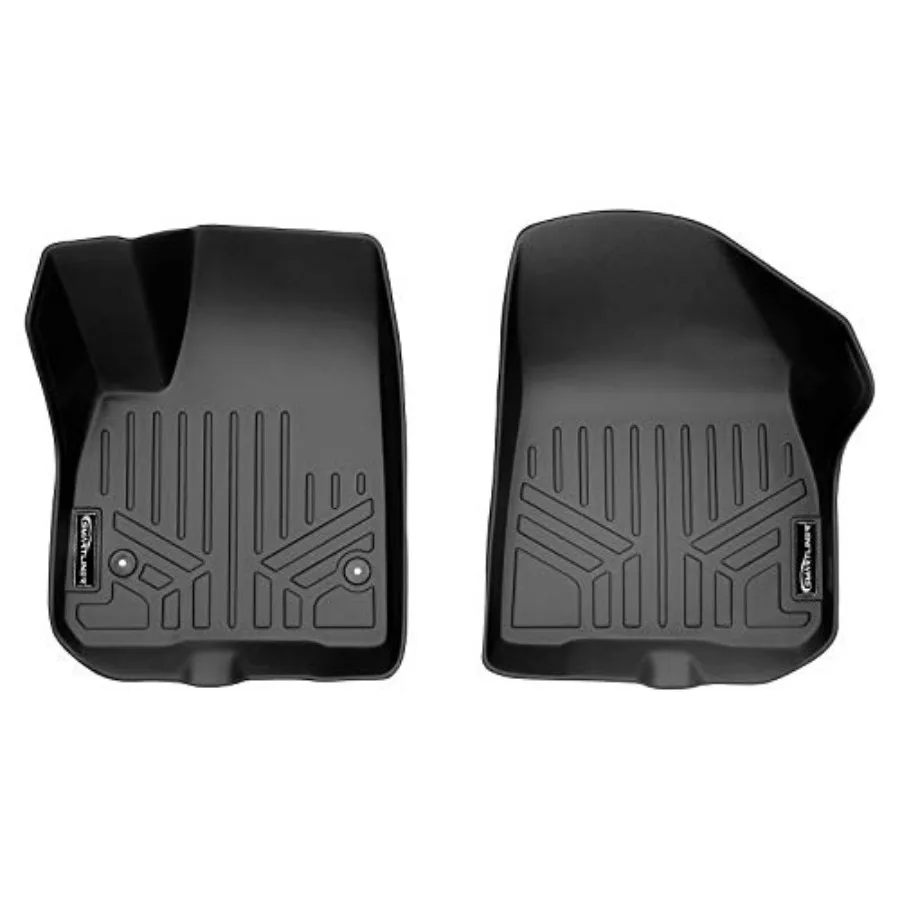 

Custom Fit Floor Mats Liner Set for 2017-2025 Cadillac XT5 Black Rubber Premium Protection with Non-Slip Backing