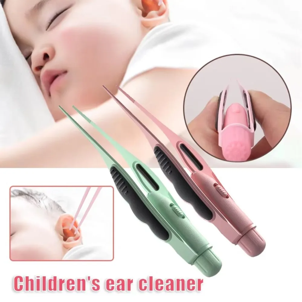 

Safety LED Light Ear Wax Removal Tweezers Anti-Skid Anti-Rust Baby Ear Cleaner Earpick Adult