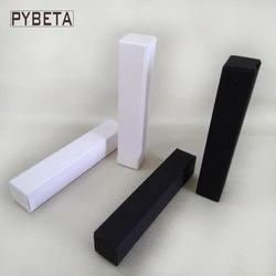 100pcs/lot- 2*2*12cm White Black Paper Box for Essential Oil Perfume sample Lipstick Stroage Boxes Craft Gift boxes valve tubes