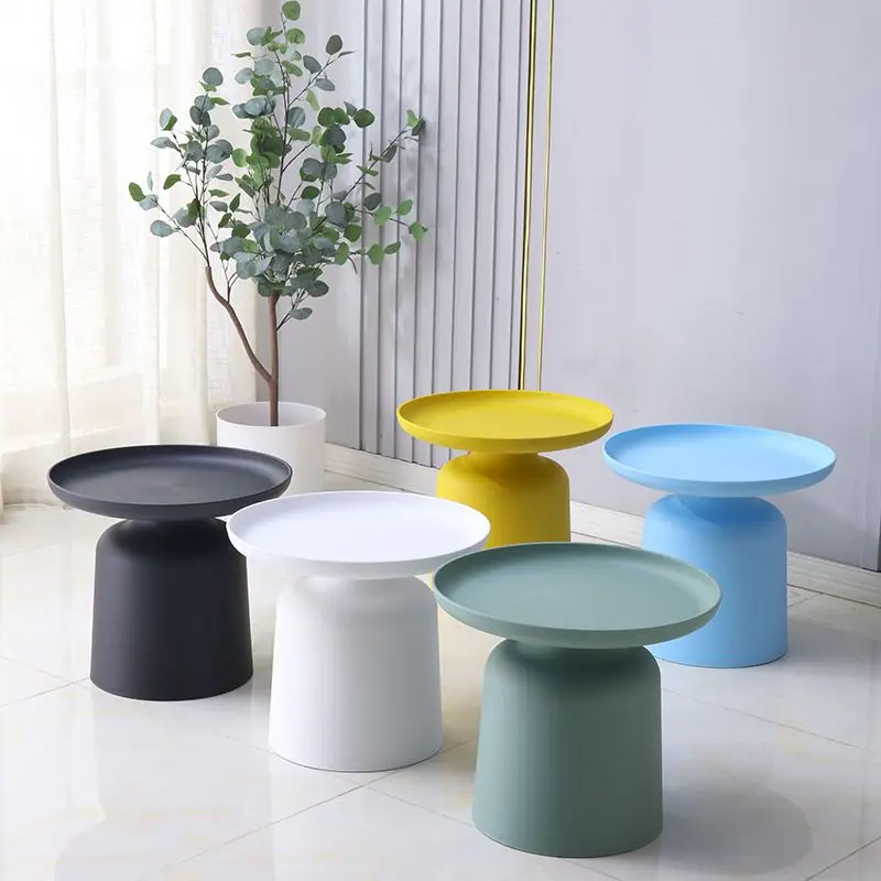 Plastic Creative Round Coffee Table Sofa Small Apartment Living Room Balcony Combination Simple Round Table