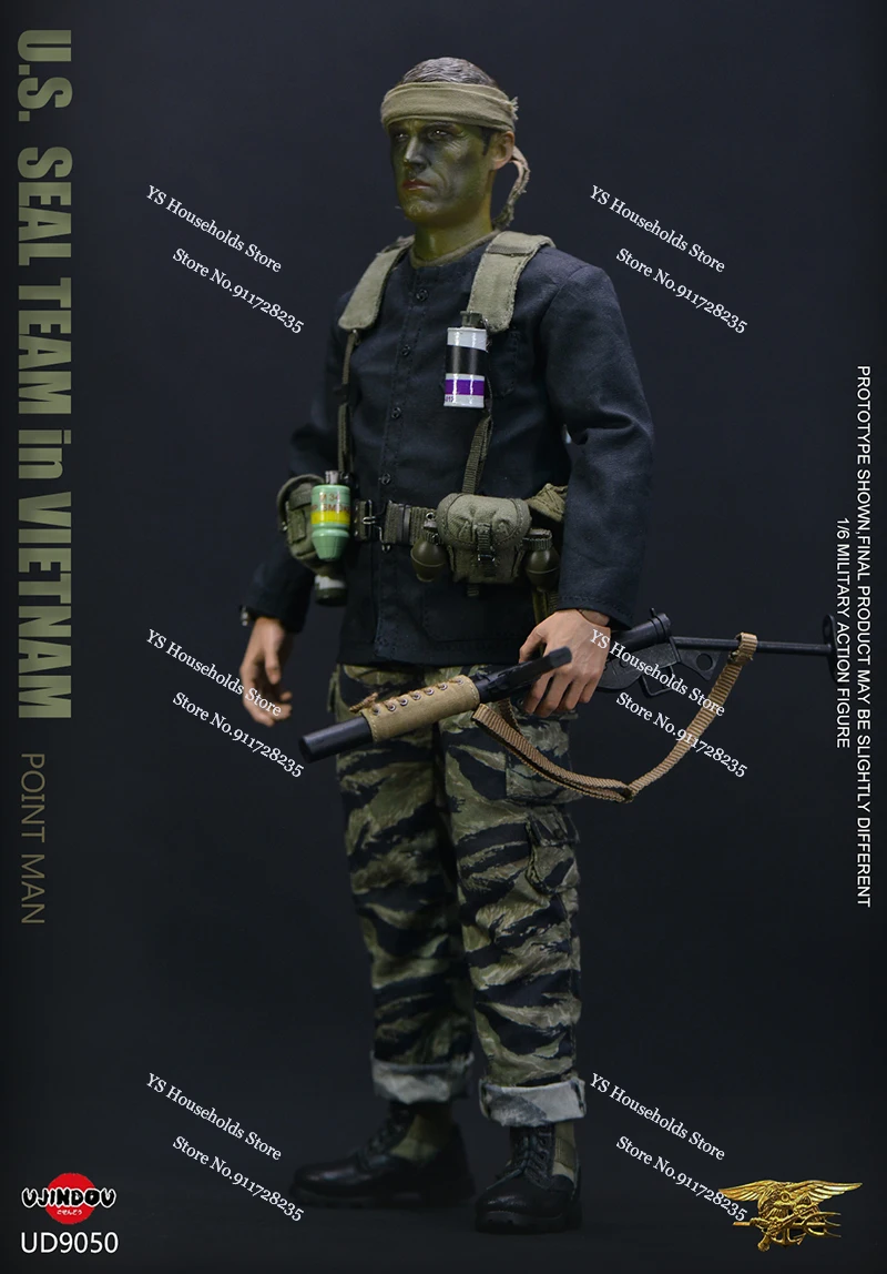 UJINDOU UD9050 1/6 US SEAL TEAM in Vietnam Point Man Panno Action Figure Militare Statico Fucile Ornamento 12 pollici Soldato Modello