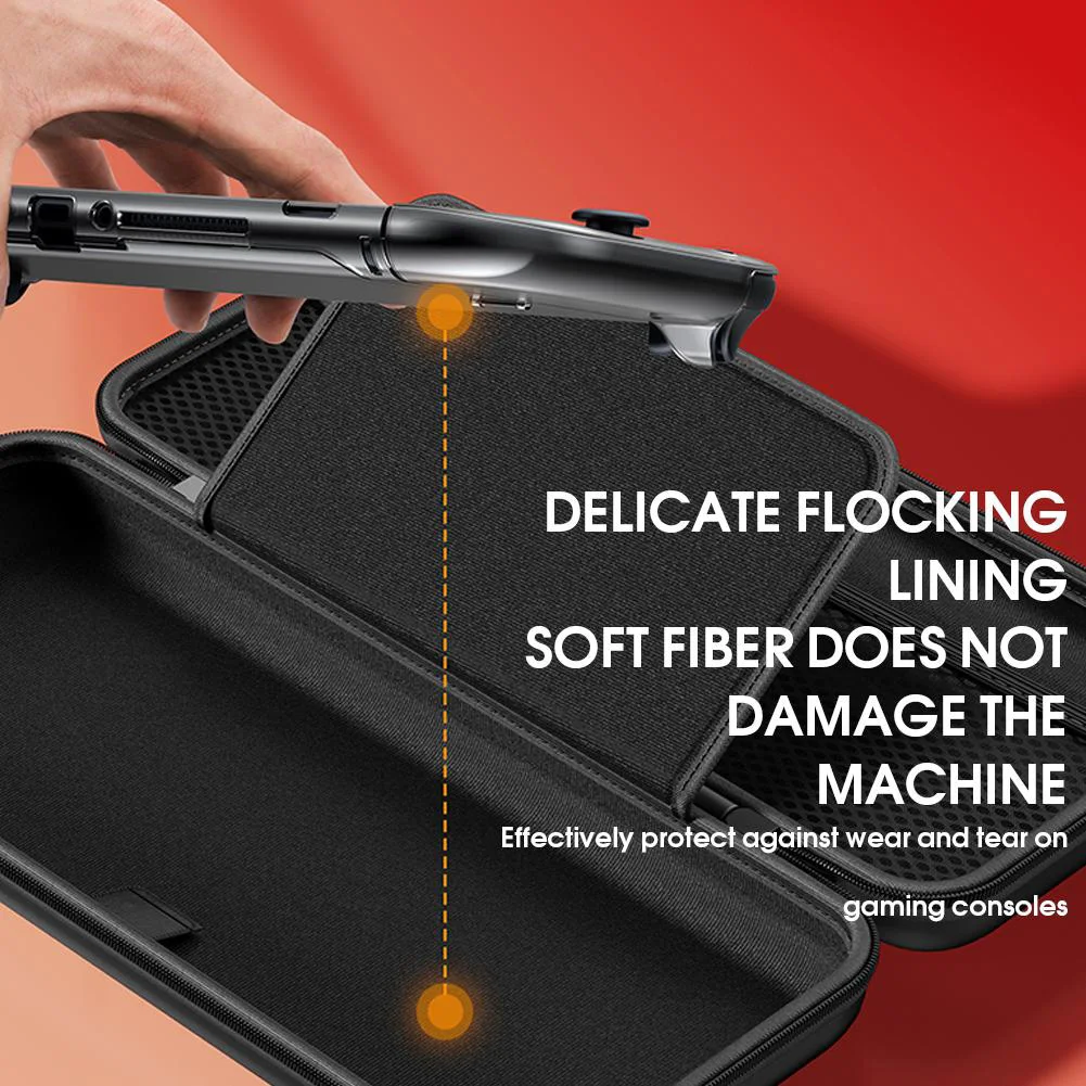 DGETG لحقيبة التخزين Switch 2 مع 10 طبقة تخزين بطاقة SD مقاومة للسقوط والغبار حقيبة حماية ثلاثية مستديرة لمجموعة NS2 #2