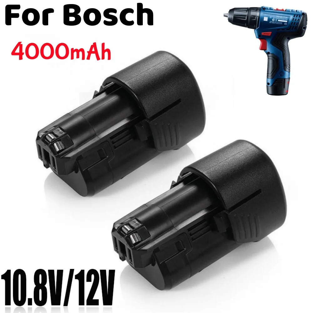 

For Bosch 10.8V 4000mAh Li-ion Drill BAT411 BAT412A BAT413A D-70745GOP 2607336014 PS20-2 12V BAT411 Power Tools Battery