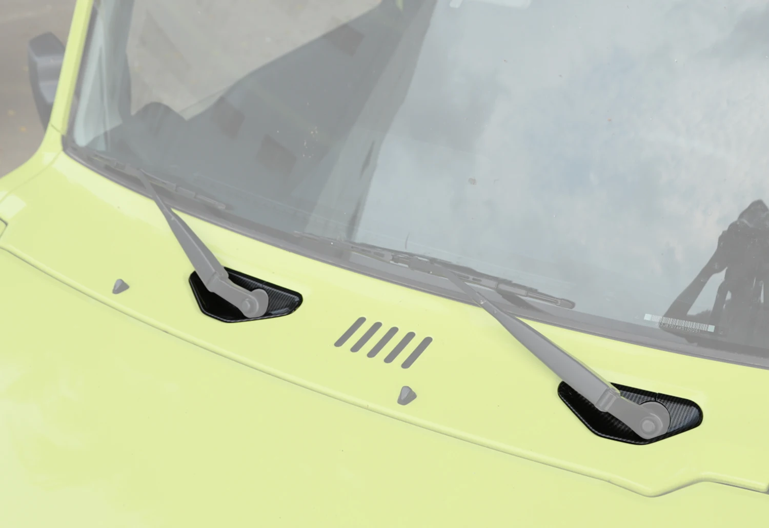 Car Front Windshield Wiper Base Decoration Cover Sticker Frame for Suzuki Jimny JB64 JB74 2019-2025 Auto Exterior Accessories