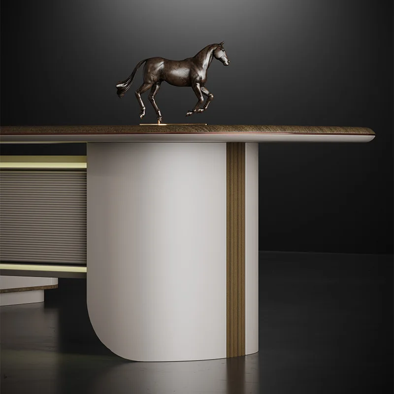 Proste, nowoczesne, luksusowe biurko szefa, biurko prezesa, biurko dyrektora, biurko dyrektora generalnego, biurko menedżera