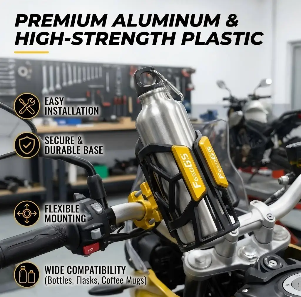 

For F650GS F650 GS F 650 GS F650-GS 2012 2013 2014 2015 2016 2017 Universal High Quality Motorcycle Beverage Water Cup Holder