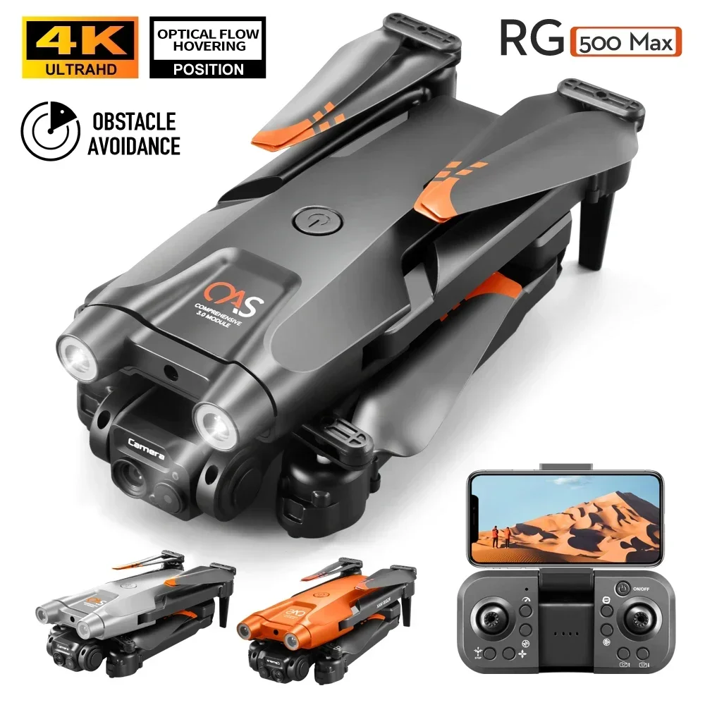 New RG500 Max Mini Drone HD Dual Camera Aerial Photography Drones Obstacle Avoidance Brushless Optical Flow RC Dron Toys Gift