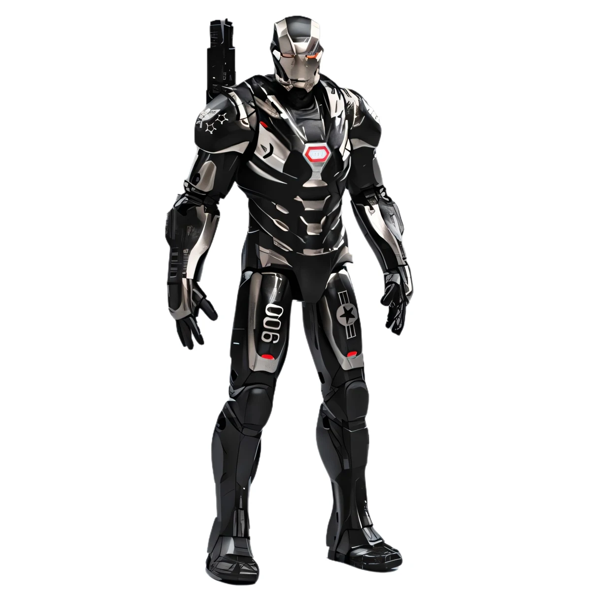 

7-inch Simple Articulated - War Machine Normal Version Action Figurine