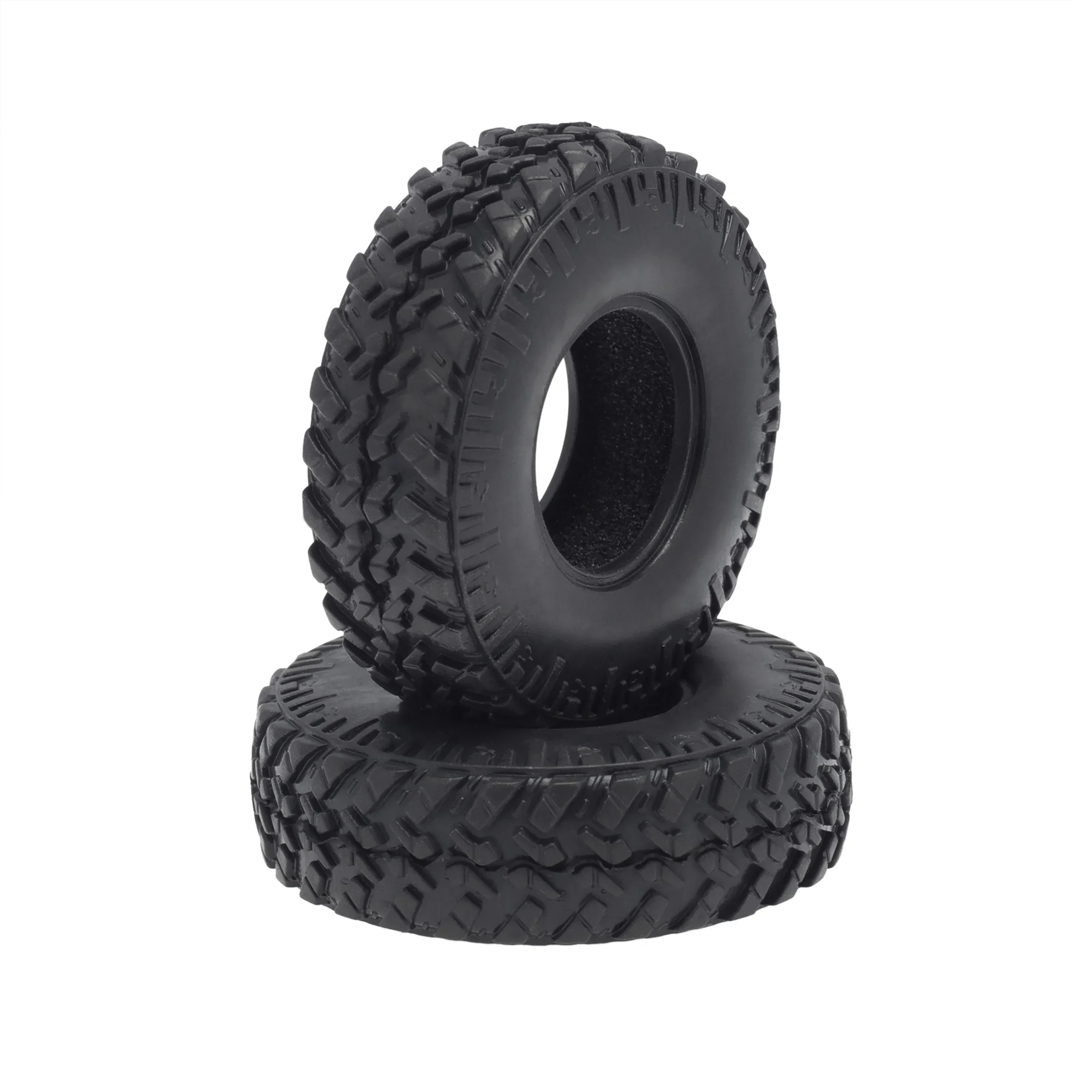 4PCS 48mm 1.0 Soft Rubber Wheel Tires Tyre for 1/24 RC Crawler Car Axial SCX24 90081 AXI00002 Upgrade Parts