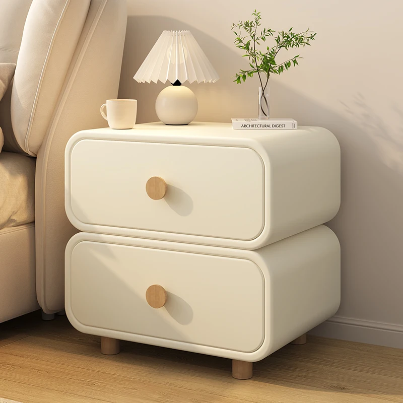 Ästhetische Korea Einfache Nachttisch Moderne Weiße Holz Laden Hotel Nachttische Ecke Zimmer Mesinhas De Cabeceira Home Möbel