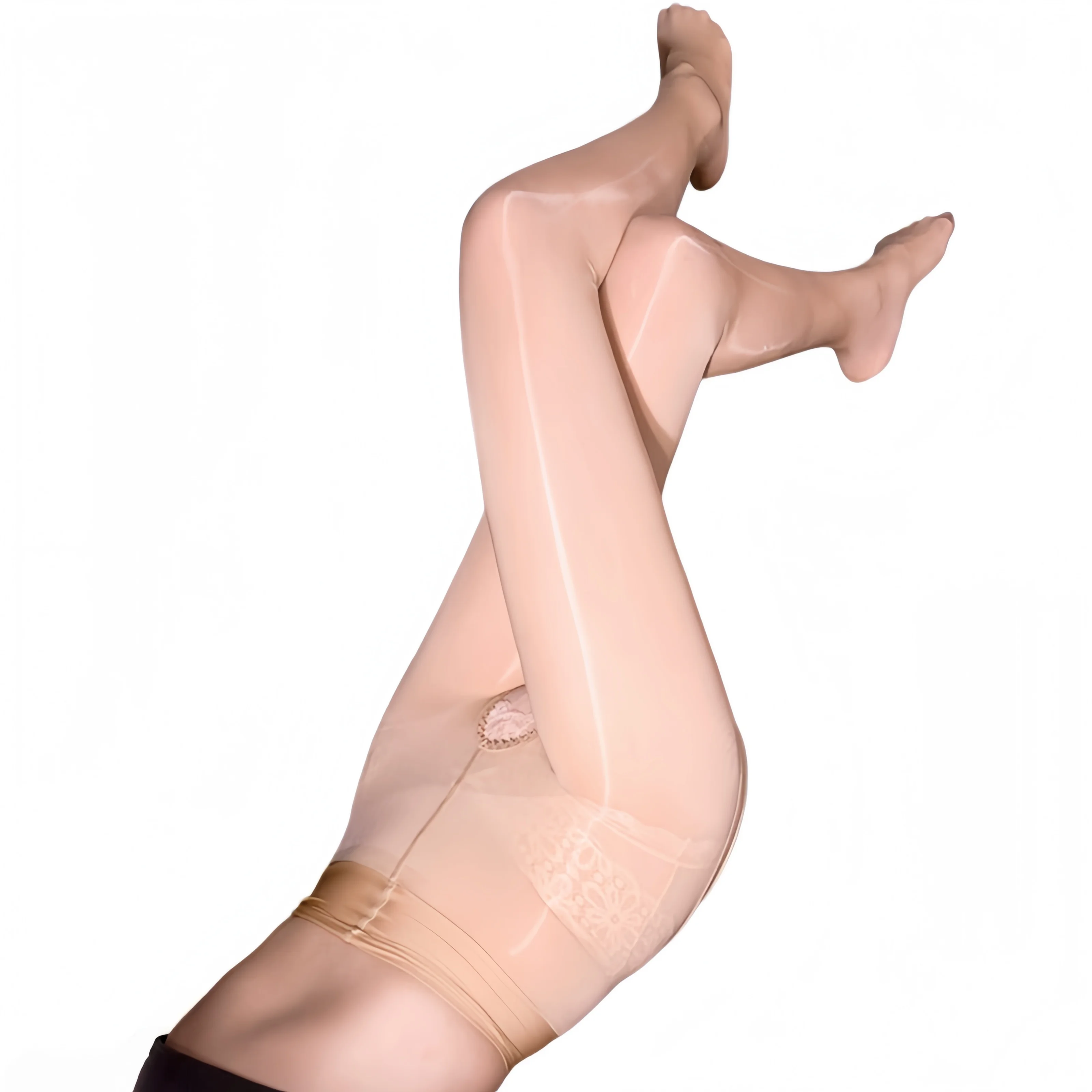 3 Sizes Horse Oil Sexy Tights With Gusseted Crotch Bare Legs Shaping Pantyhose Night Club Ladies High Waist Smooth Underwear