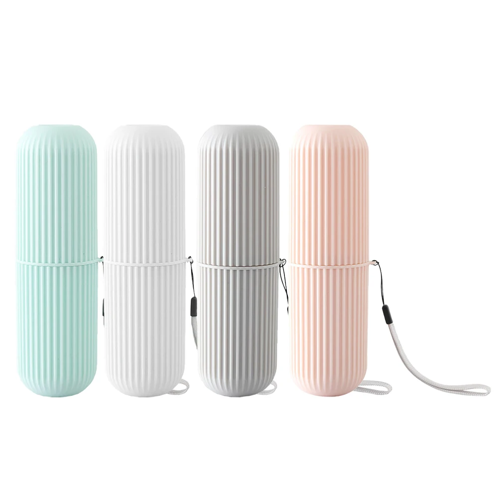 

4pcs Box Eco Friendly Travel Holder Toothbrush Cover Mouthwash Cup Storage Case Oral Hygiene Brushes Container