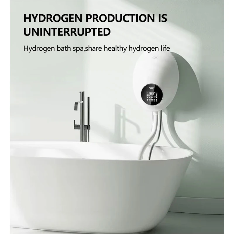 

Smart Voice Broadcast Hydrogen-Rich Water Skin Care Nano Ionizer Spa Machine Spa H2 Bath Machine Molecular for Home & Salon Use