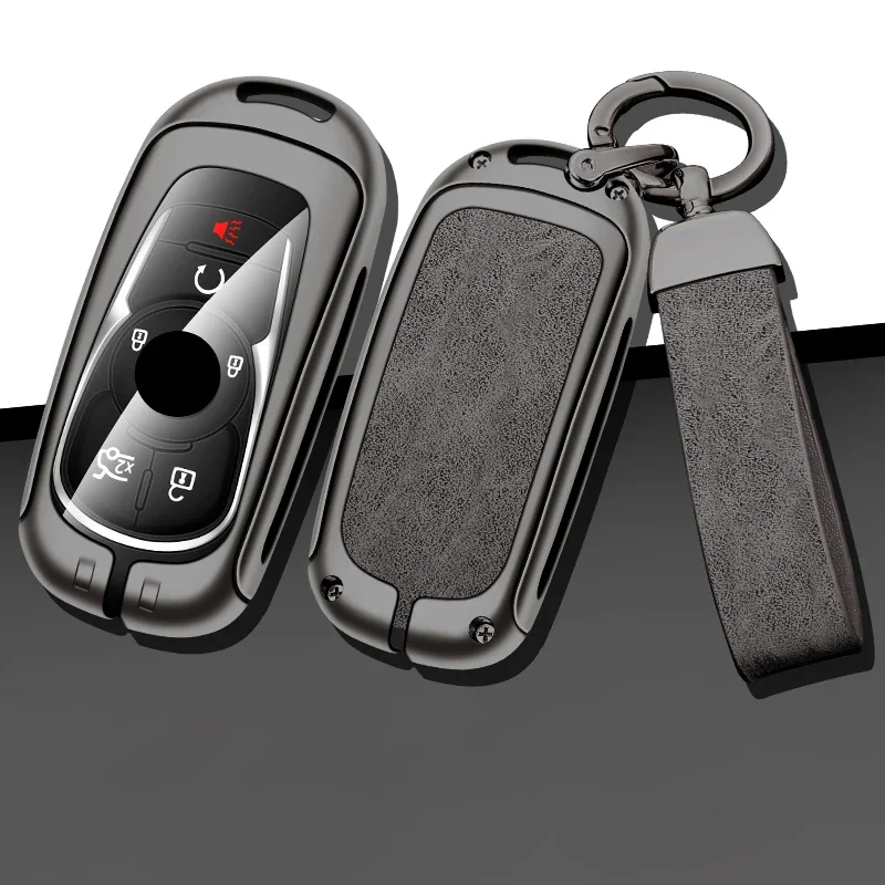 

Alloy Car Key Case Cover Shell for Buick Enclave Lacrosse Verano Encore Regal Envision Cascada GL8 Remote Key Bag Accessories