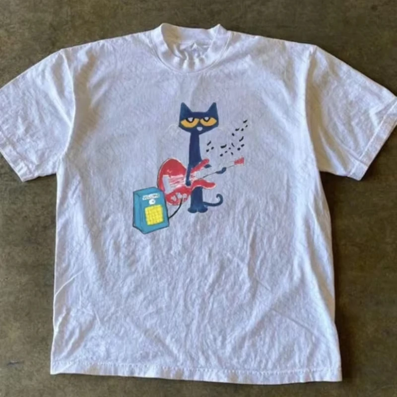 الأزهار طباعة تي شيرت لينة تنفس عادية مريحة الرسم طباعة ملابس حريمي جماليات الشارع الشهير الهيب هوب قصيرة الأكمام