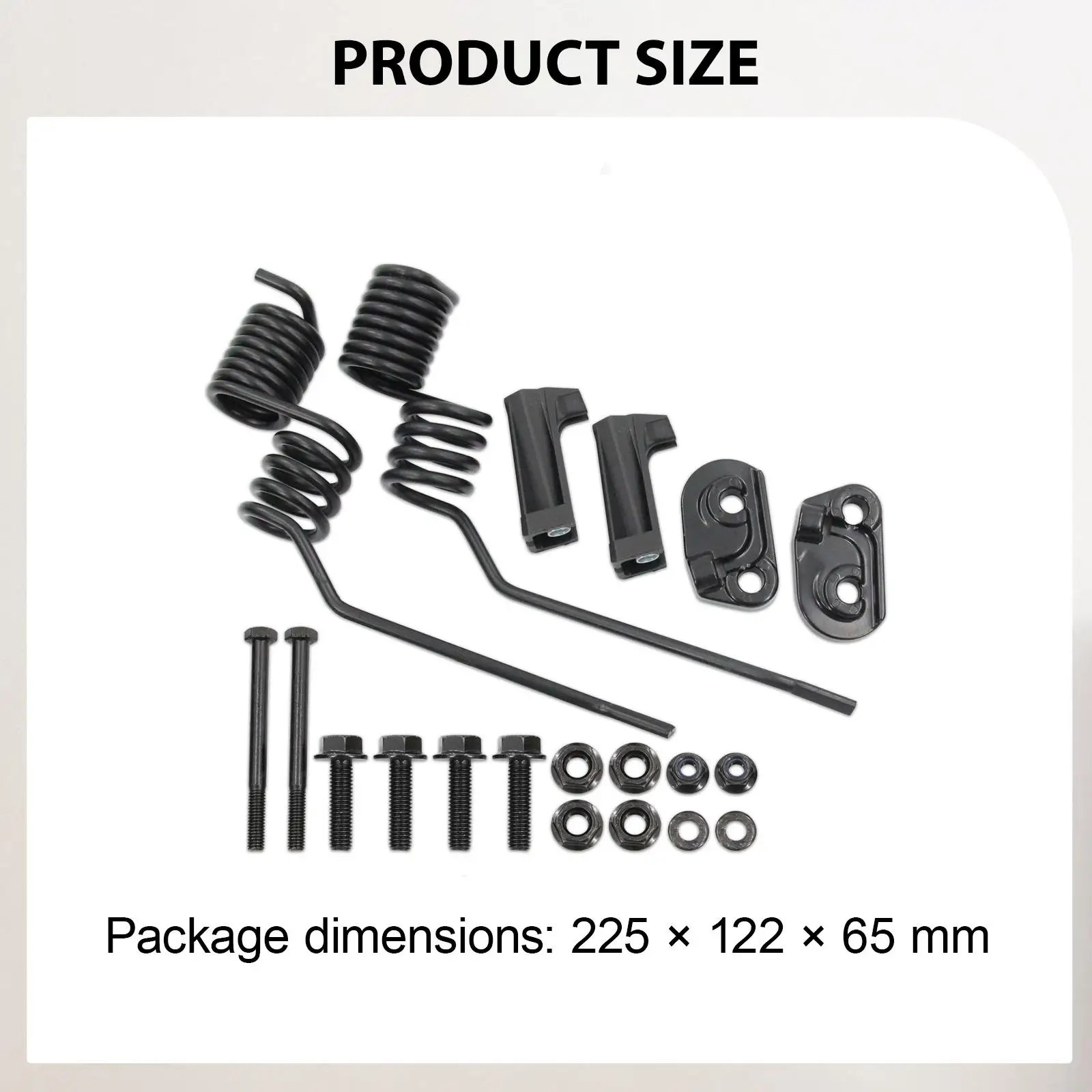 Spring Rail Mount Ice Scratchers Spare Parts Iron Material for Efficient Snowmobile Track Cleaning
