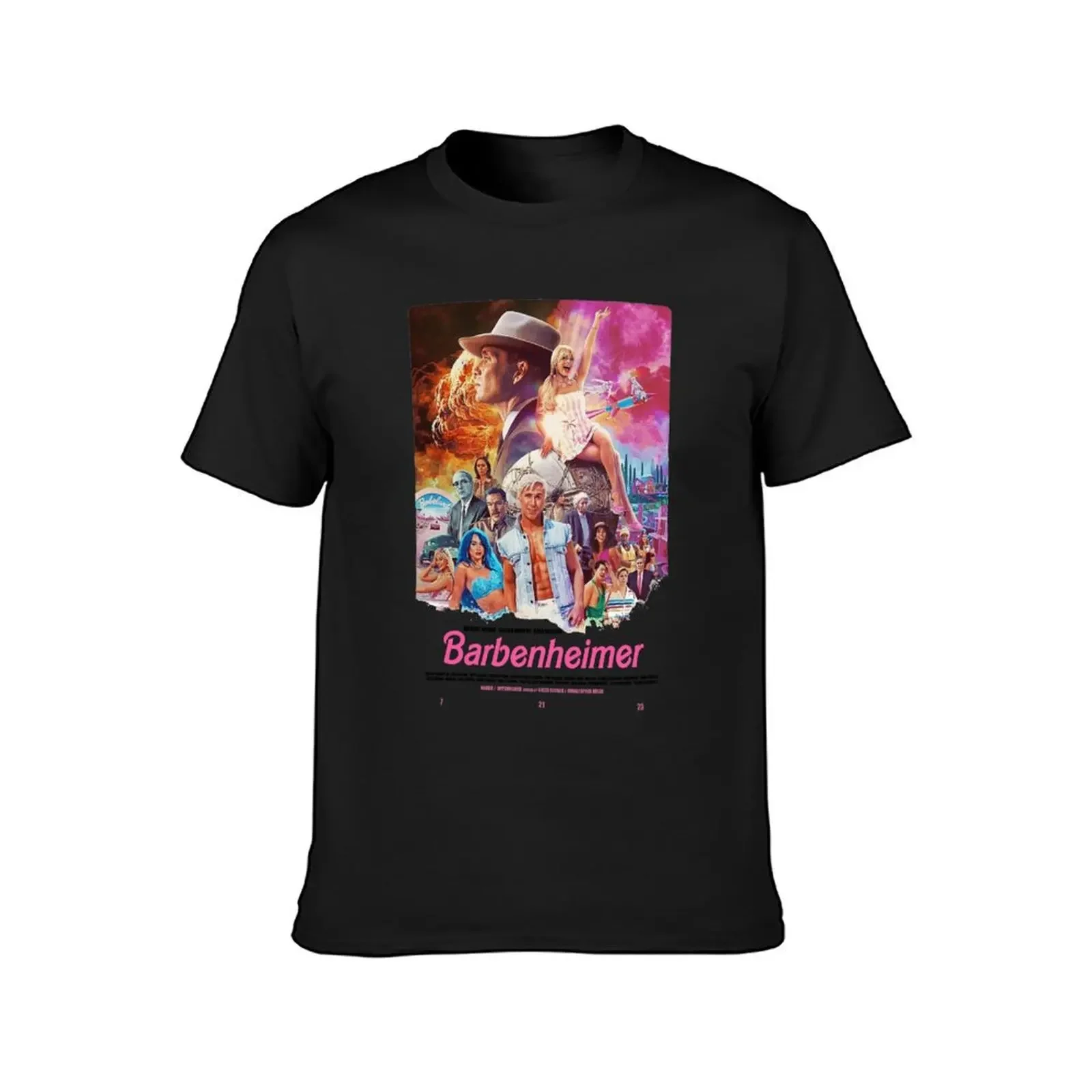 Barbenheimer T-Shirt graphics cheap stuff workout shirts for men