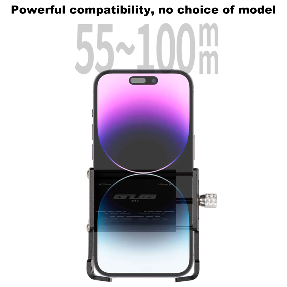 دراجة جبل حامل هاتف سبائك الألومنيوم دراجة نارية الهاتف جبل سكوتر كهربائي حامل هاتف ل 1.96 إلى 3.93 في الهاتف الذكي