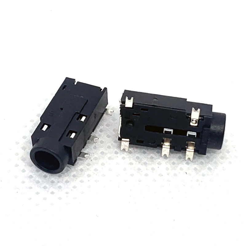 10PCS 3.5mm headphone socket 5-pin SMT with switch audio jack PJ-381 PJ381 stereo connector head mounted connector