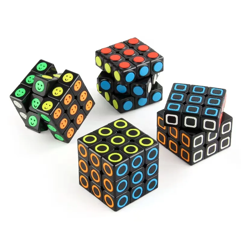 3x3x3 Pyraminx 3×3 Magic Cube Speed Puzzle Children's Toy 3X3 Mirror Cubo Magico Dot Circle Black Background Cube Puzzle