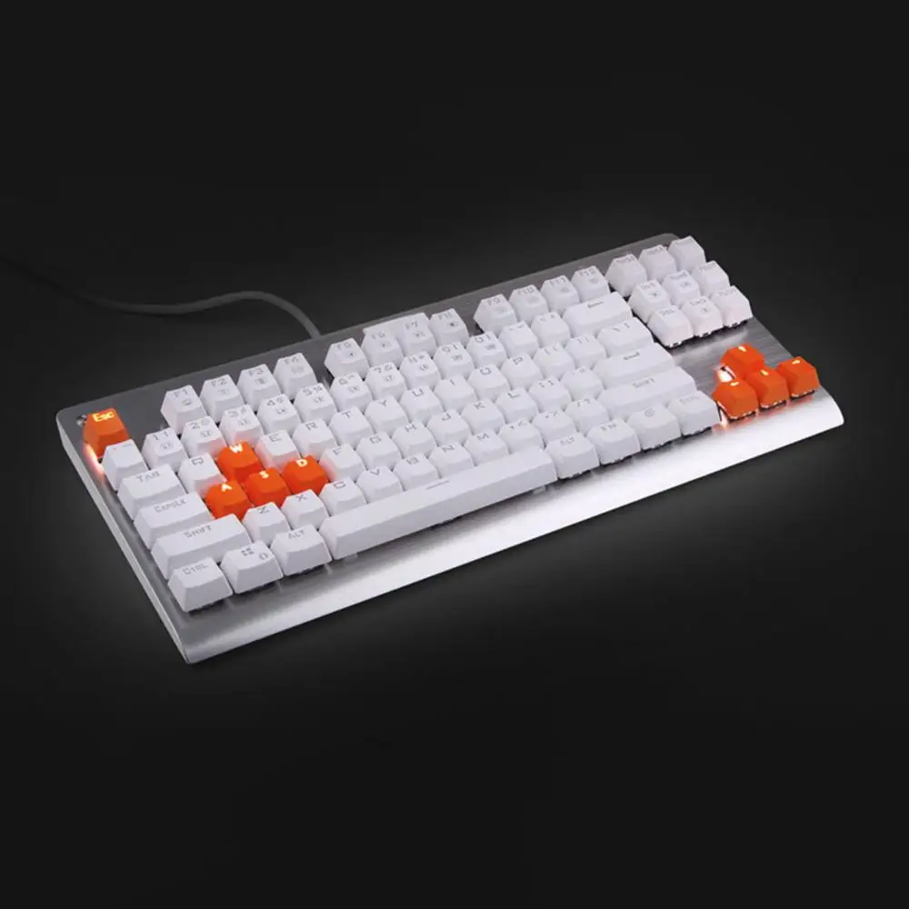 Backlight Mechanical Keyboard 9Pcs Solid Color PBT Keycaps Replacement Accessory