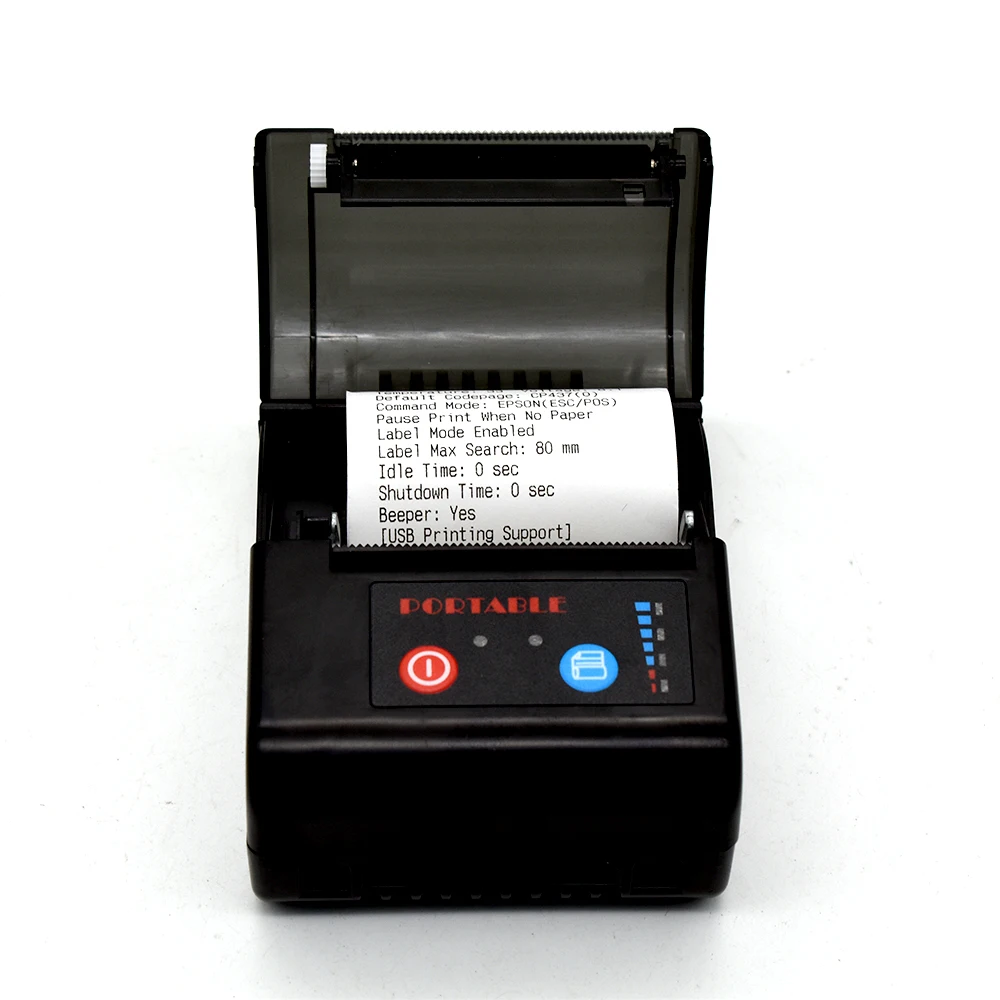 58mm Portable Imprimante Thermique Mini Thermal Receipt Mobile Printer Label Printing Machine with Android & Ios