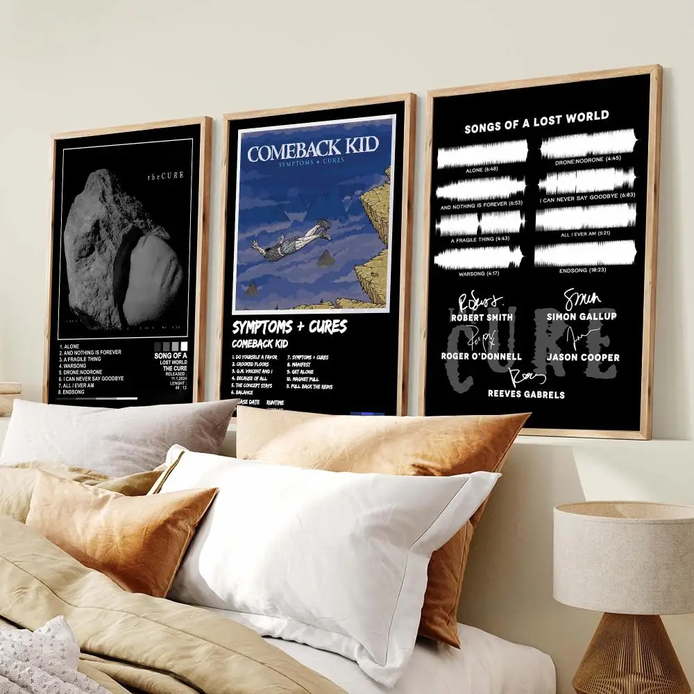Band T-The Cure Poster PP Wall Decor Posters Celebrity Music Art Prints Bedroom Office Gift