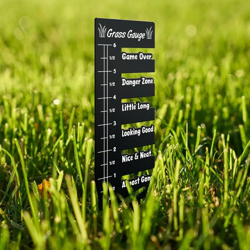 Grass Height Measuring Tool Lawn Height Measurement Gardening Grass Yard Lawn Ruler Precision Gauge Stainless Steel Measuring