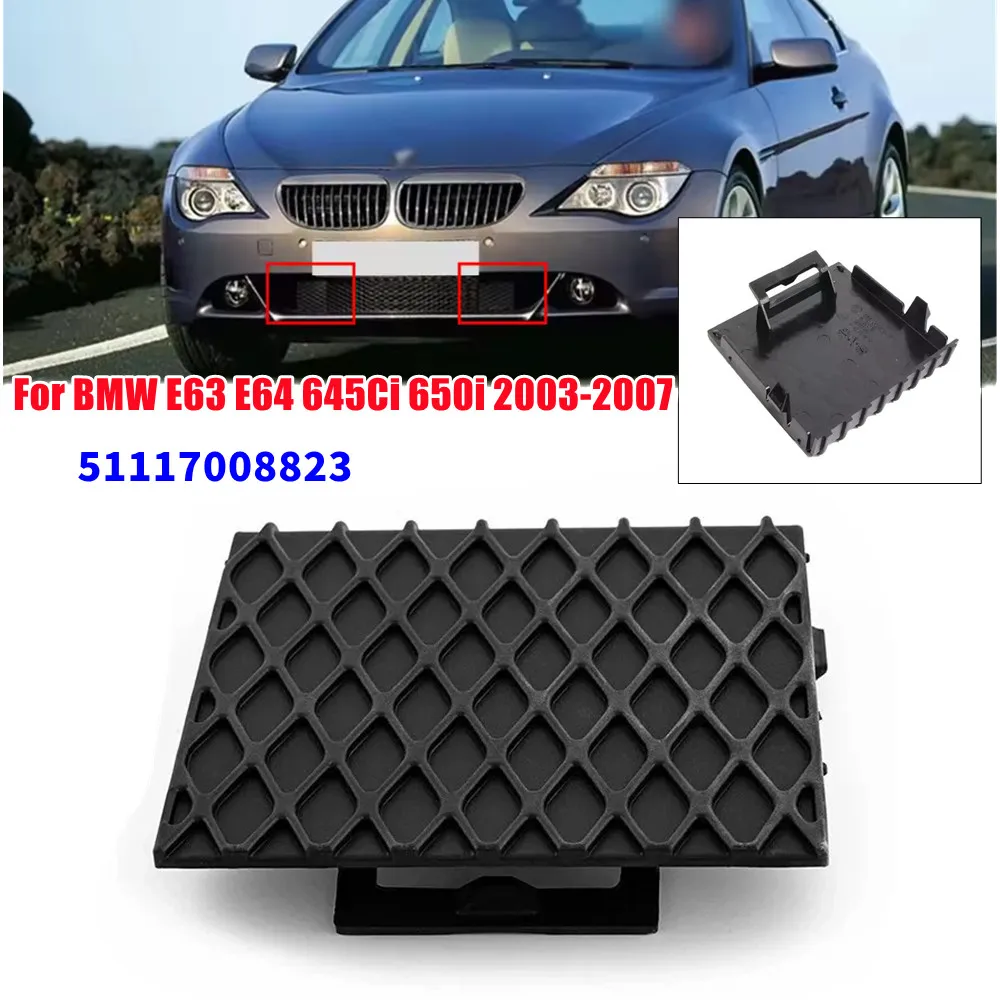 

For BMW E63 E64 645Ci 650i 2003-2007 Left/Right Front Lower Bumper Grille Cover Mesh Fog Light Frame Car Replacement 51117008823