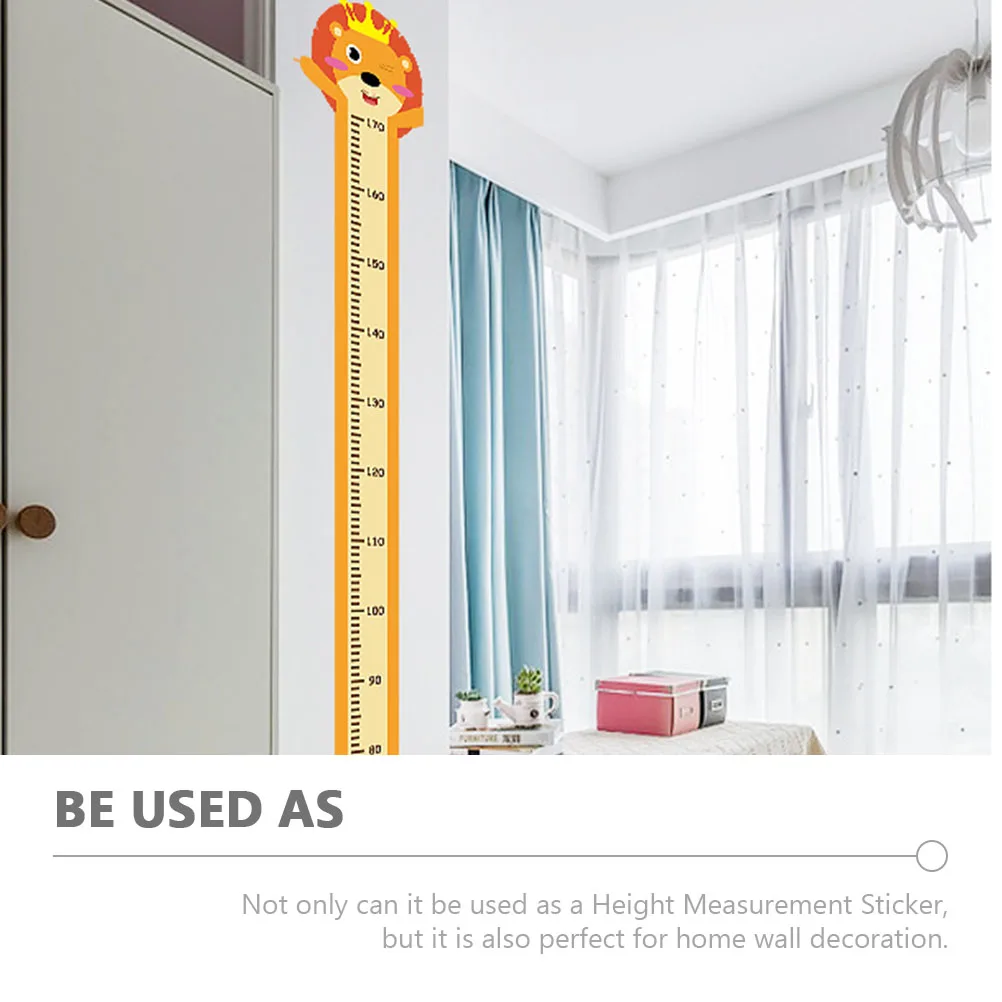 

3 Sets Height Measurement Wall Sticker Animal Design Growth Chart For Kids Room Bedroom Bathroom Nursery Kindergarten Supplies