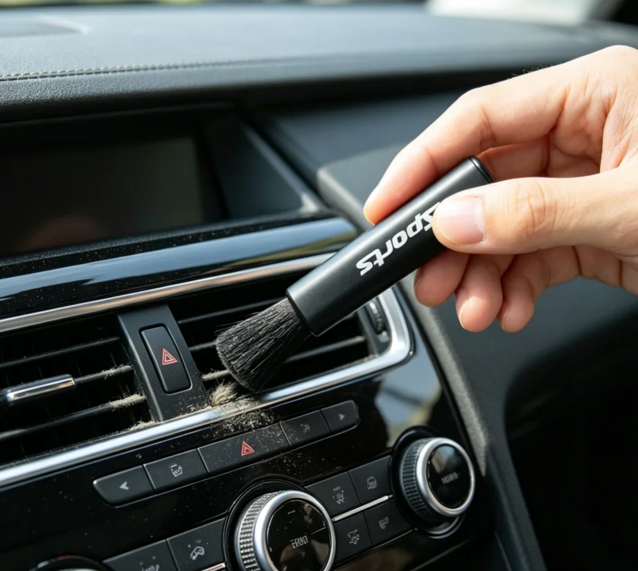 2pcs SPORT logo Computer Brush Keyboard Brush Extension Shrink Brush Car Outlet Cleaning Brush car accessories for BMW KIA Audi
